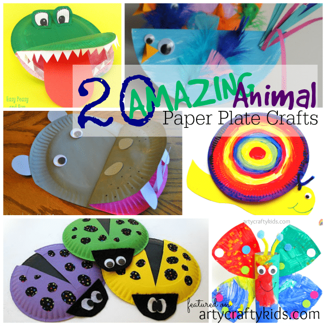 paper plate animals crafts