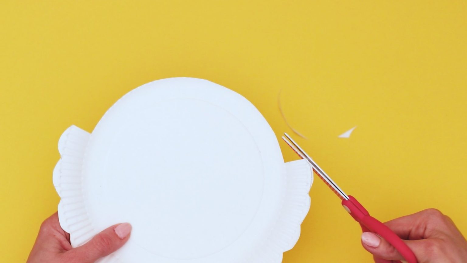 triceratops paper plate craft