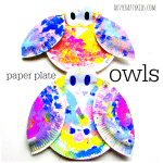 Paper Plate Owl