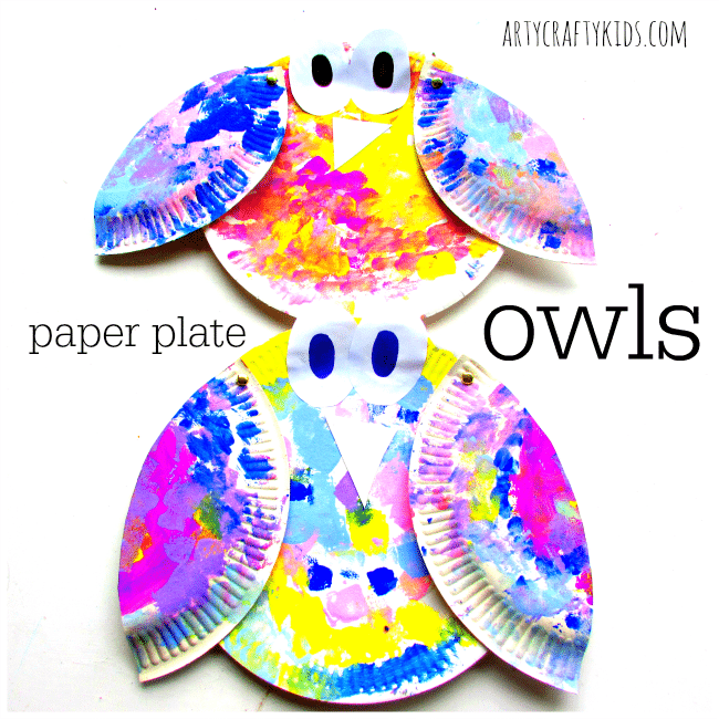 Paper plate owl craft - The Craft Balloon