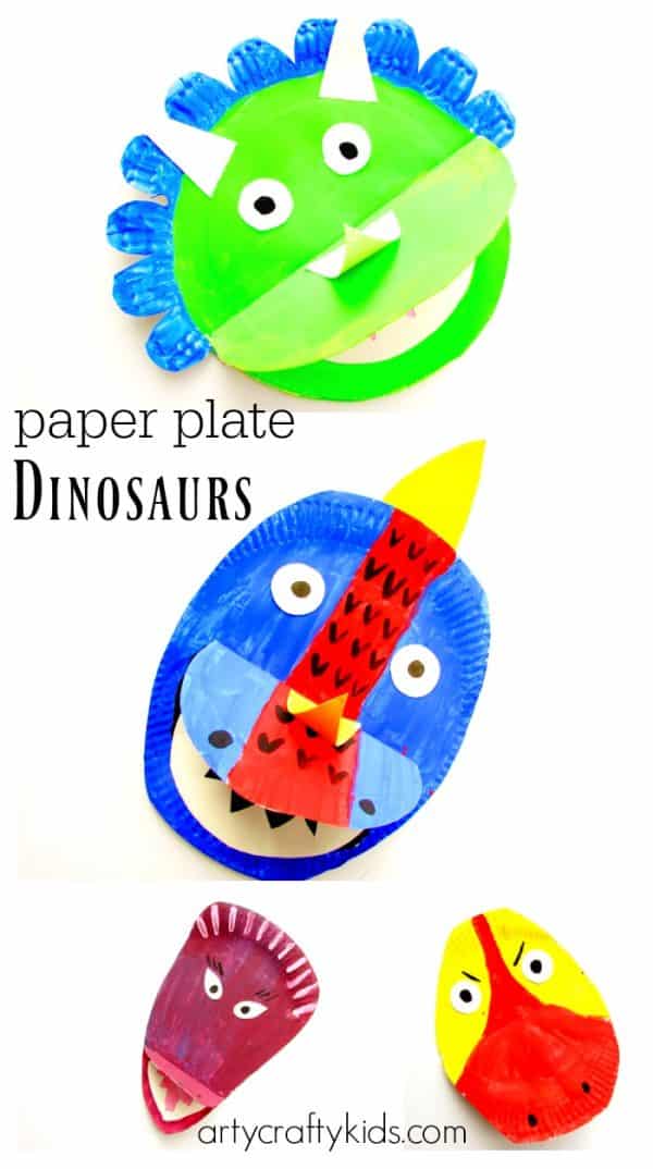 Paper Plate Dinosaur - Arty Crafty Kids