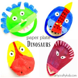 Paper Plate Dinosaur - Arty Crafty Kids