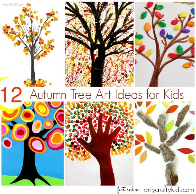 12 Autumn Tree Art Ideas for Kids - Arty Crafty Kids