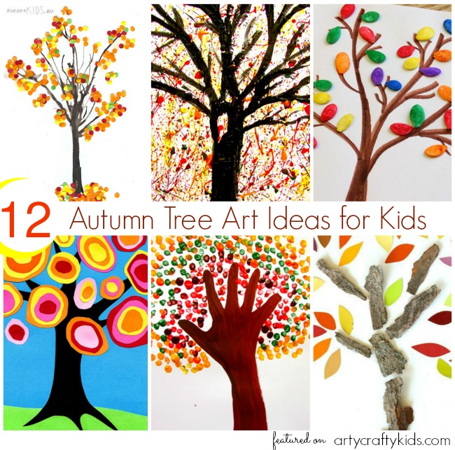autumn season drawing for kids