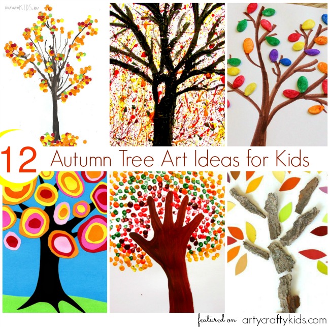 12 Autumn Tree Art Ideas For Kids Arty Crafty Kids