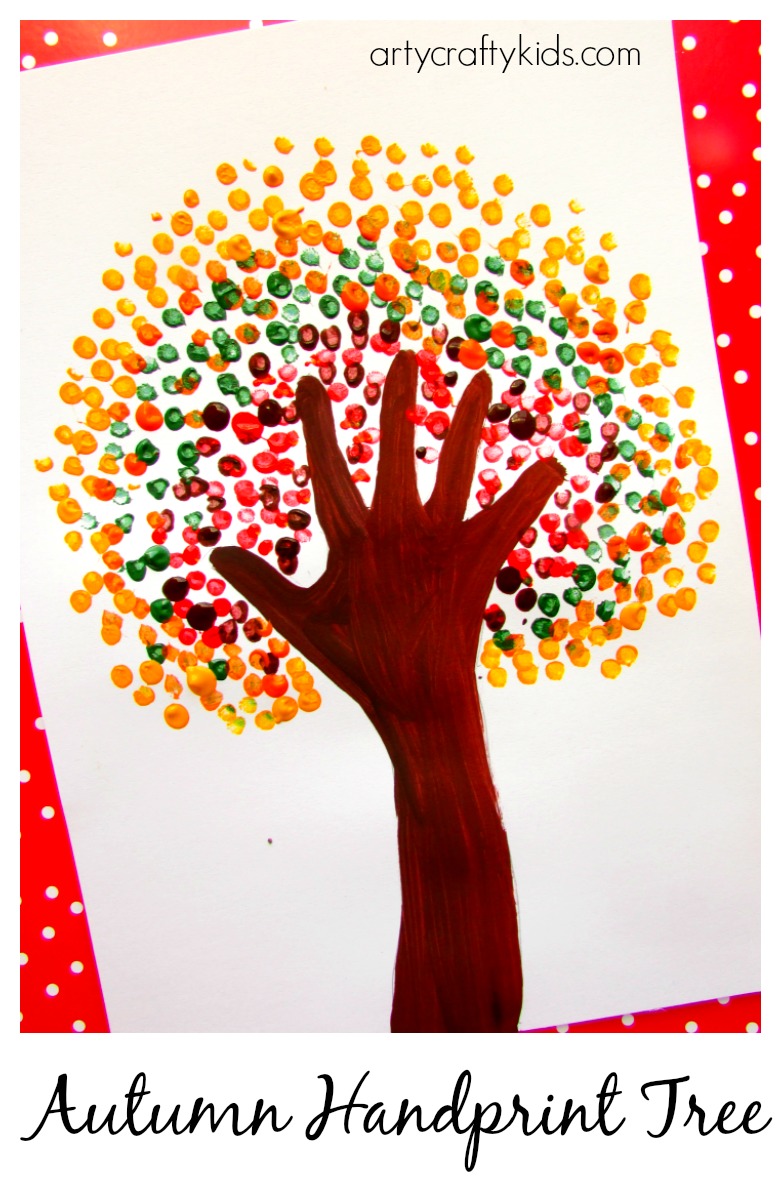 Autumn Handprint Tree - Arty Crafty Kids