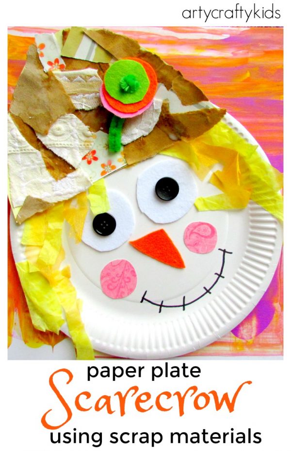 Paper Plate Scarecrow - Arty Crafty Kids