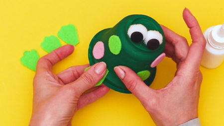 Recycled Frog Craft for Kids - Arty Crafty Kids