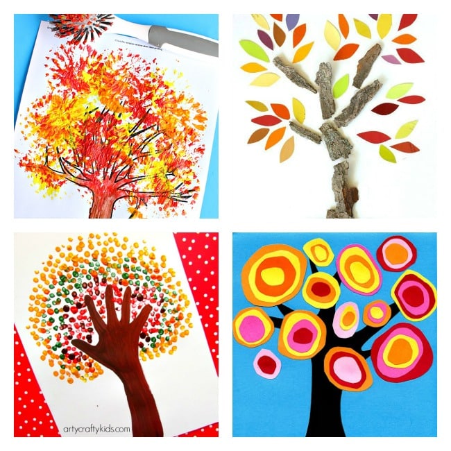 12 Autumn Tree Art Ideas For Kids Arty Crafty Kids