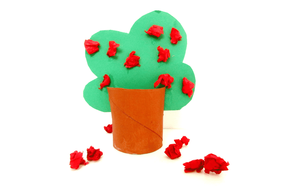 Cardboard Tube Apple Trees - Arty Crafty Kids