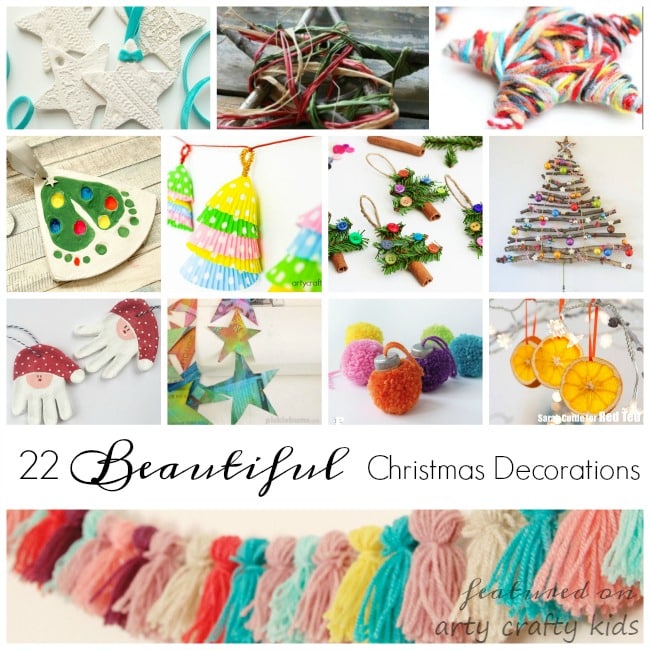 22 Simple Christmas Decorations - Arty Crafty Kids
