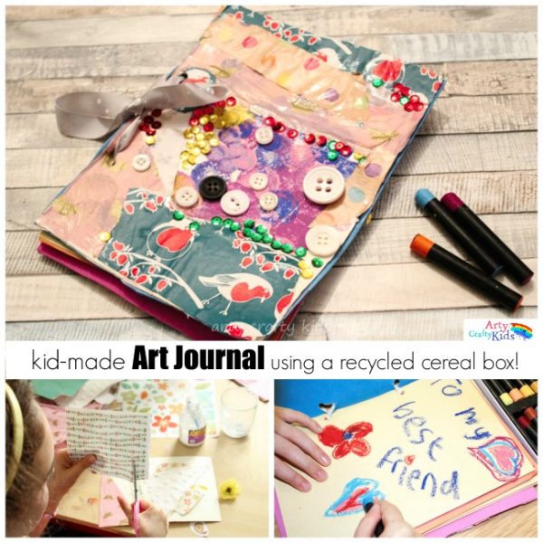 Arty Crafty Kids Art Easy Recycled Art Journal Arty Crafty Kids