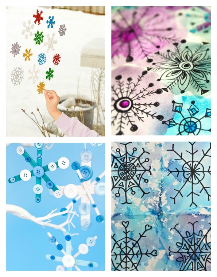 12 Stunning Arty Crafty Snowflakes - Arty Crafty Kids