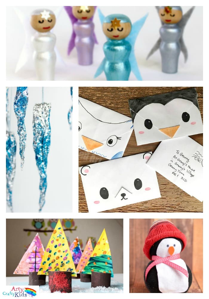 16 Easy Winter Crafts For Kids Arty Crafty Kids Winter Crafting Fun