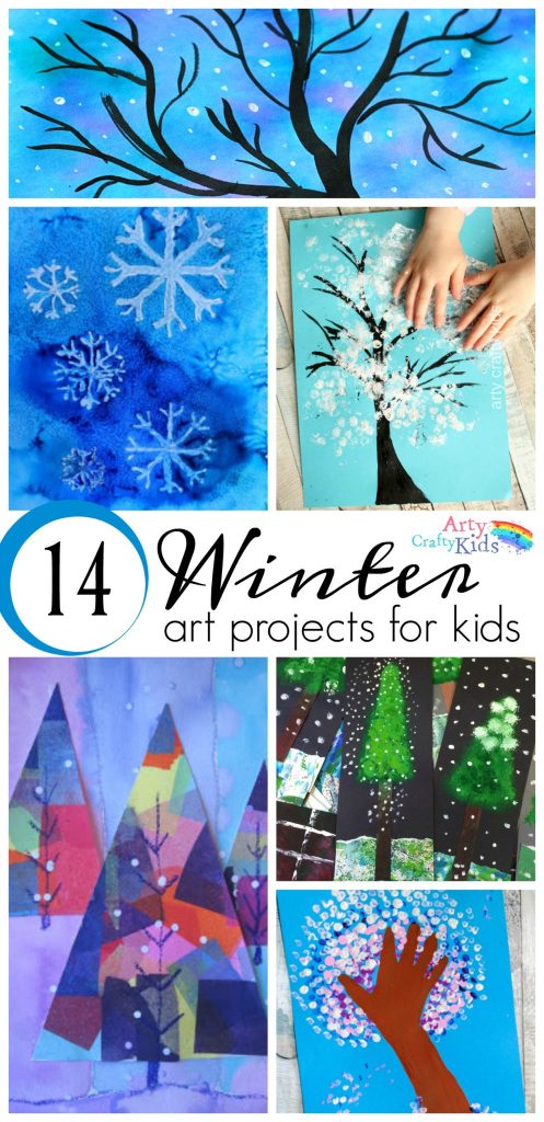 14 Wonderful Winter Art Projects For Kids Arty Crafty Kids Kids 