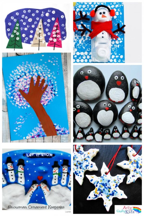 16 Easy Winter Crafts For Kids Arty Crafty Kids Winter Crafting Fun