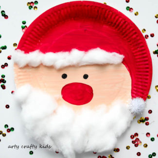 Paper Plate Santa - Arty Crafty Kids