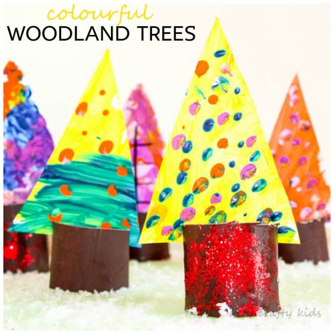 Arty Crafty Kids | Art | Colourful Woodland Tree Art - Arty Crafty Kids