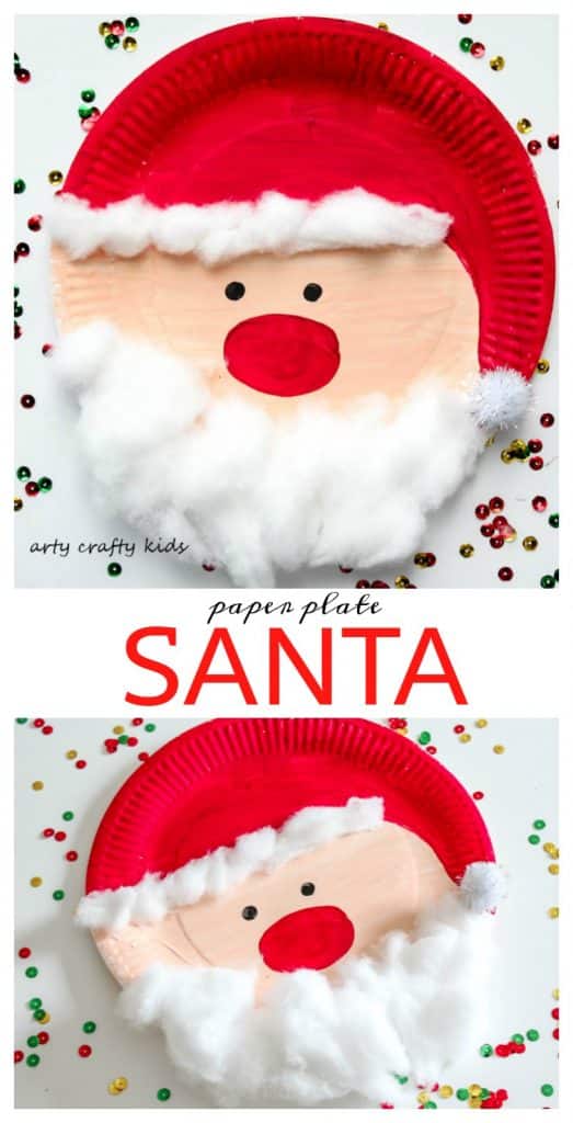 Paper Plate Santa | Arty Crafty Kids