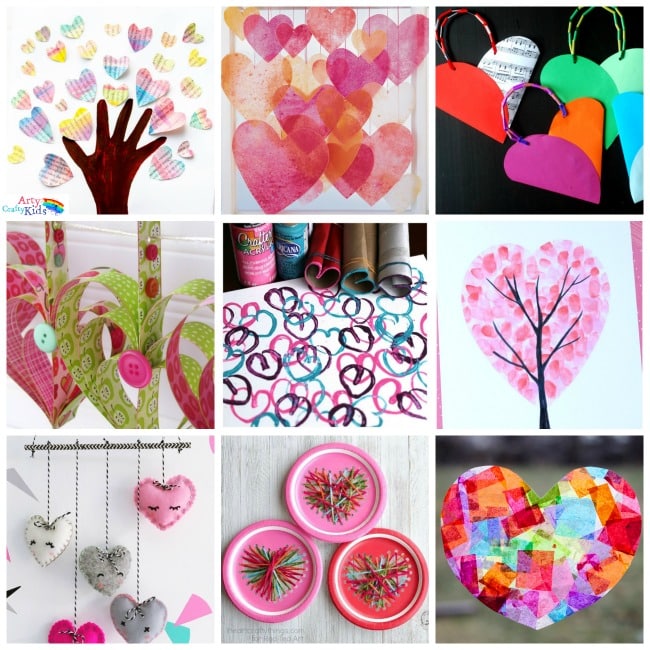 Download 16 Kids Valentine Heart Craft Ideas - Arty Crafty Kids