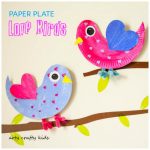 Paper Plate Love Birds - Arty Crafty Kids