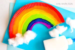 Rainbow Paper Plate Fan: Beat the Heat with the Rainbow!