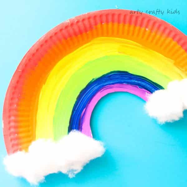 Arty Crafty Kids | Craft | Easy Paper Plate Rainbow Craft | A simple ...