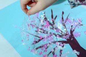 Bubble Wrap Spring Blossom Tree - Arty Crafty Kids