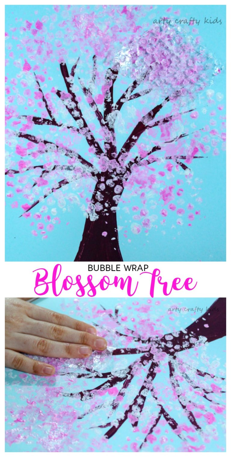 Bubble Wrap Spring Blossom Tree | Arty Crafty Kids