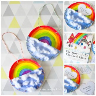 Rainbow Paper Plate Bag - Arty Crafty Kids