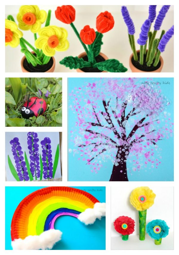 Easy Spring Crafts For Kids Springtime Crafty Fun 