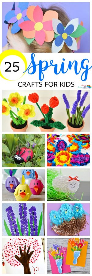 Easy Spring Crafts for Kids - Springtime Crafty Fun!