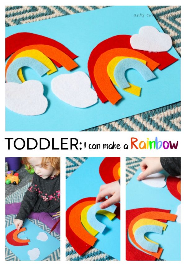 Toddler Rainbow Activity DIY Felt Story Board - Arty Crafty Kids