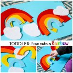 Toddler Rainbow Activity DIY Felt Story Board - Arty Crafty Kids