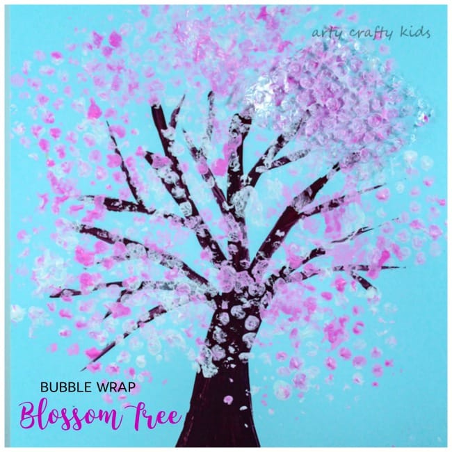 cherry blossom tree painting kids
