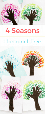 Four Season Handprint Tree - Arty Crafty Kids