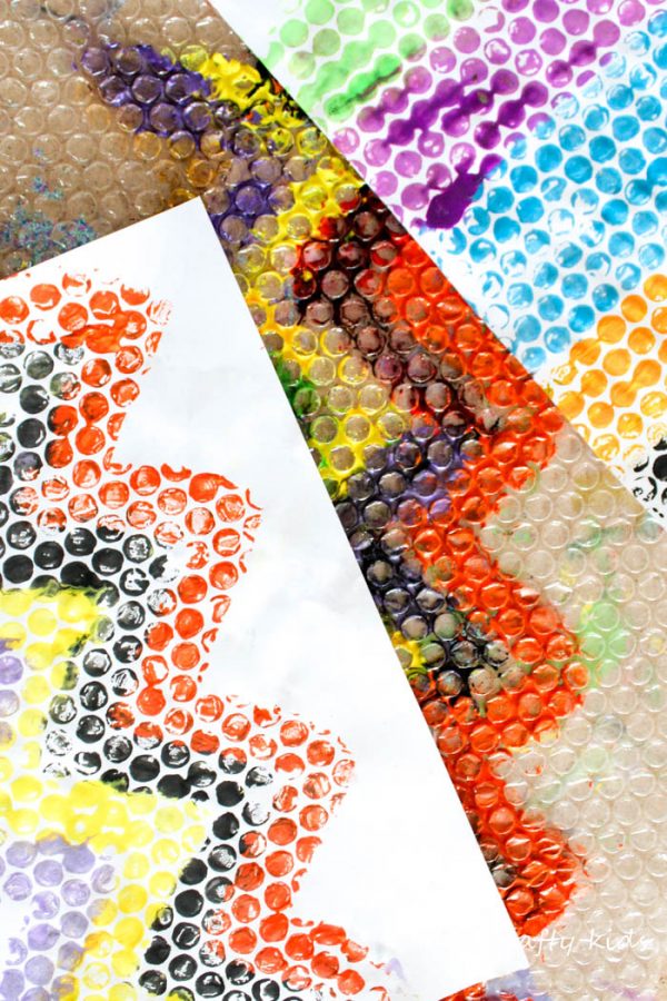 Bubble Wrap Printing - Arty Crafty Kids