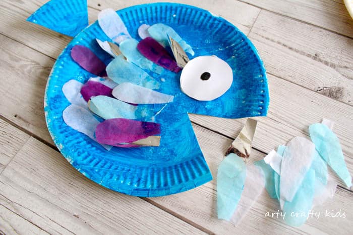 Easy Paper Plate Fish Craft for Toddlers and Preschoolers - Taming