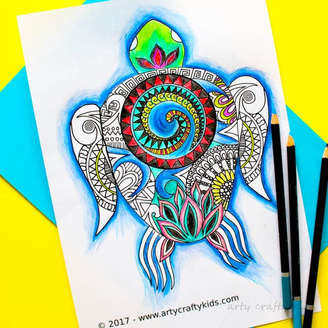 Download Moana Inspired Turtle Coloring Page Arty Crafty Kids