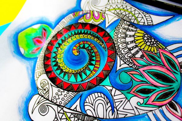 Moana Inspired Turtle Coloring Page - Arty Crafty Kids