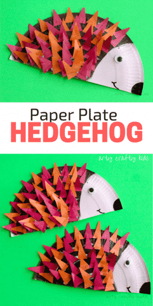 Paper Plate Hedgehog Craft - Arty Crafty Kids