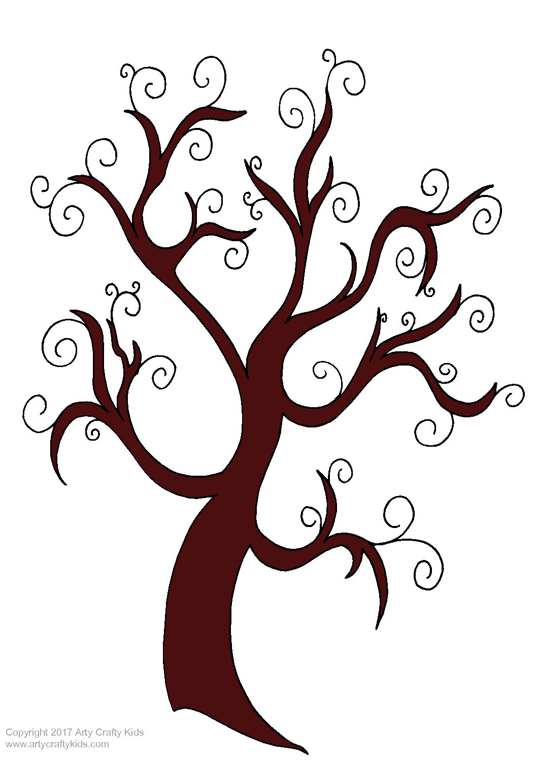 Printable Tree Outline