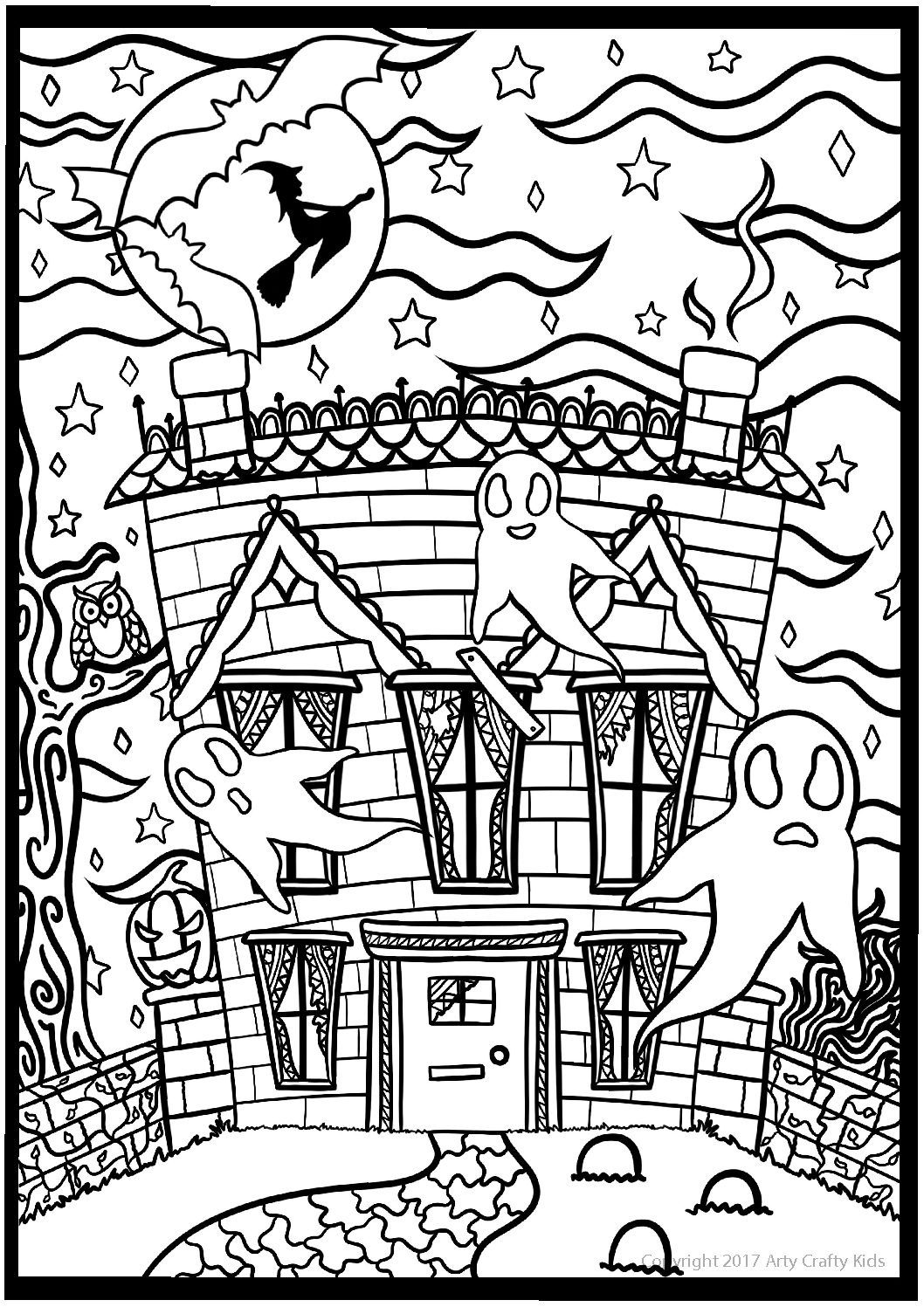 Spooky Ghost House | Arty Crafty Kids