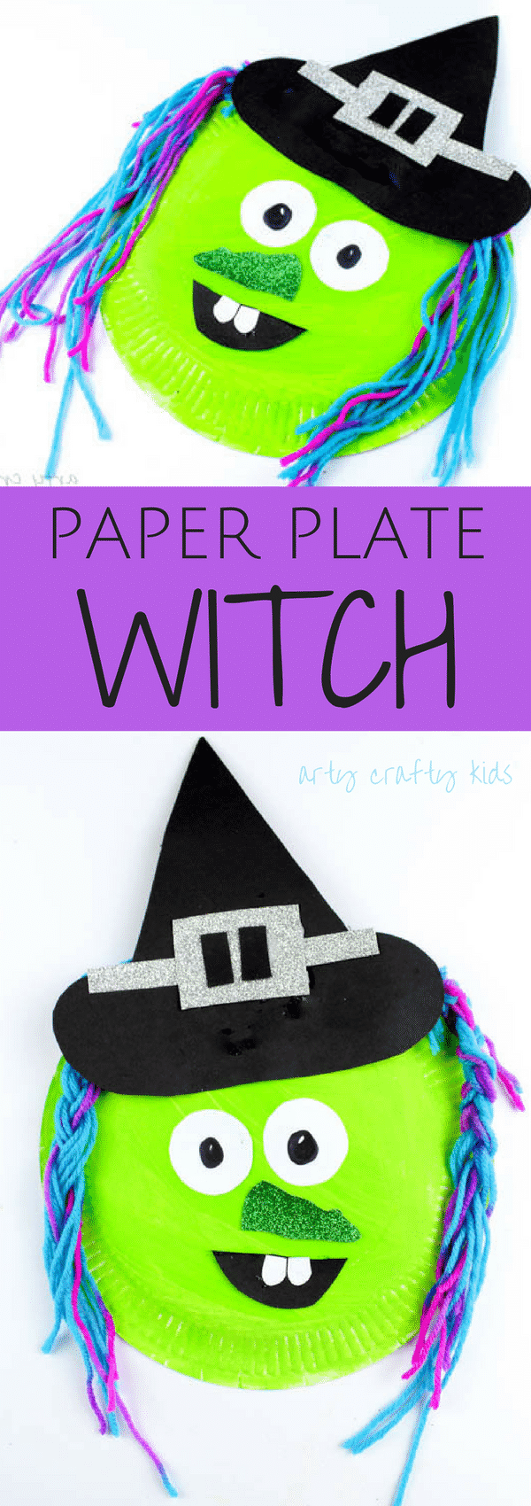 Paper Plate Witch - Arty Crafty Kids