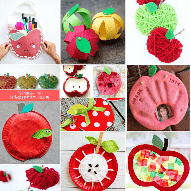 Apple Themed Fine Motor Activity and Craft for Preschool
