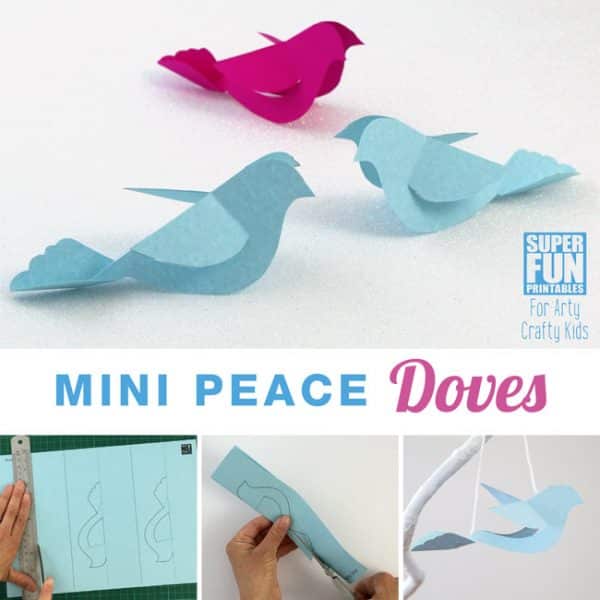 Mini Peace Doves - Arty Crafty Kids