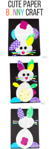 Happy Hoppy Paper Bunny Craft - Arty Crafty Kids