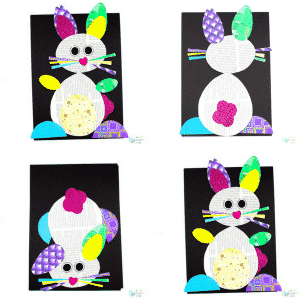 Happy Hoppy Paper Bunny Craft - Arty Crafty Kids