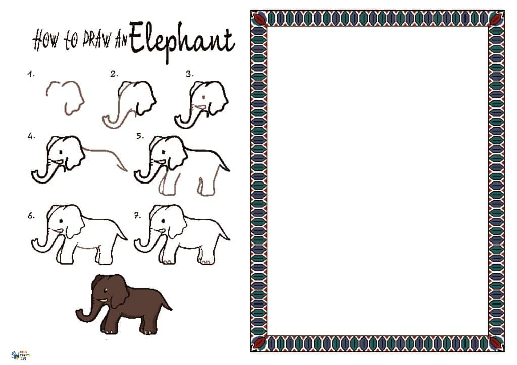 How To Draw A Elephant Art For Kids Hub