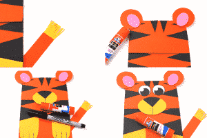 Paper Bag Tiger Puppet - Arty Crafty Kids